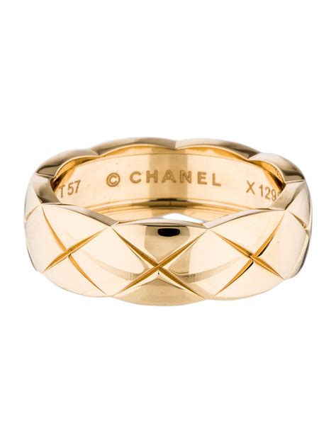 chanel ring gold coco crush|chanel coco crush ring used.